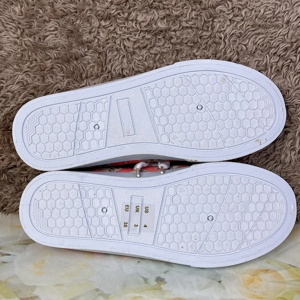 FabKids CAT Tennis Shoes Youth Sz 4 Fab Kids Kittens Melon Color Cat Lady
